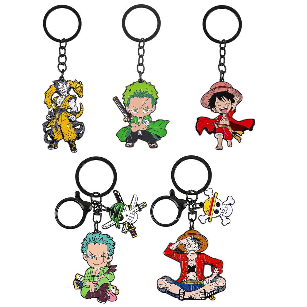 Cosplay Anime Zoro - Ensemble de porte-clés One Piece -