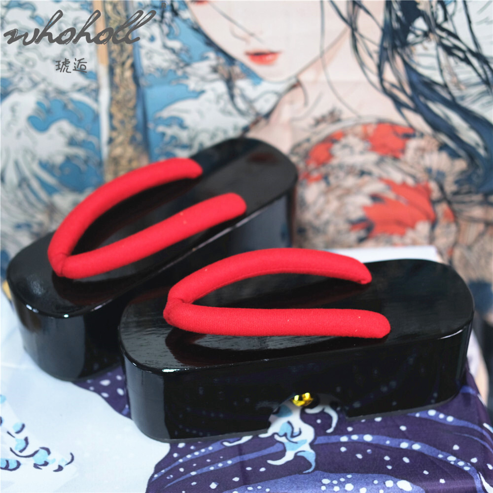 Anime Cosplay Thick - Tongs d'été pour femmes, sabots Geta