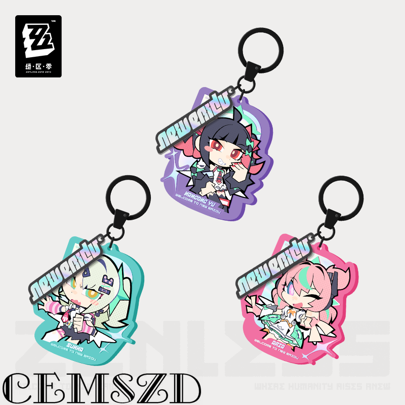 Anime Cosplay Zzz - [Authentique] Porte-clés en acrylique MiHoYo Zenless