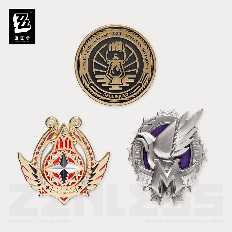 Anime Cosplay Zzz - Badge métallique officiel Original ZZZ Zenless