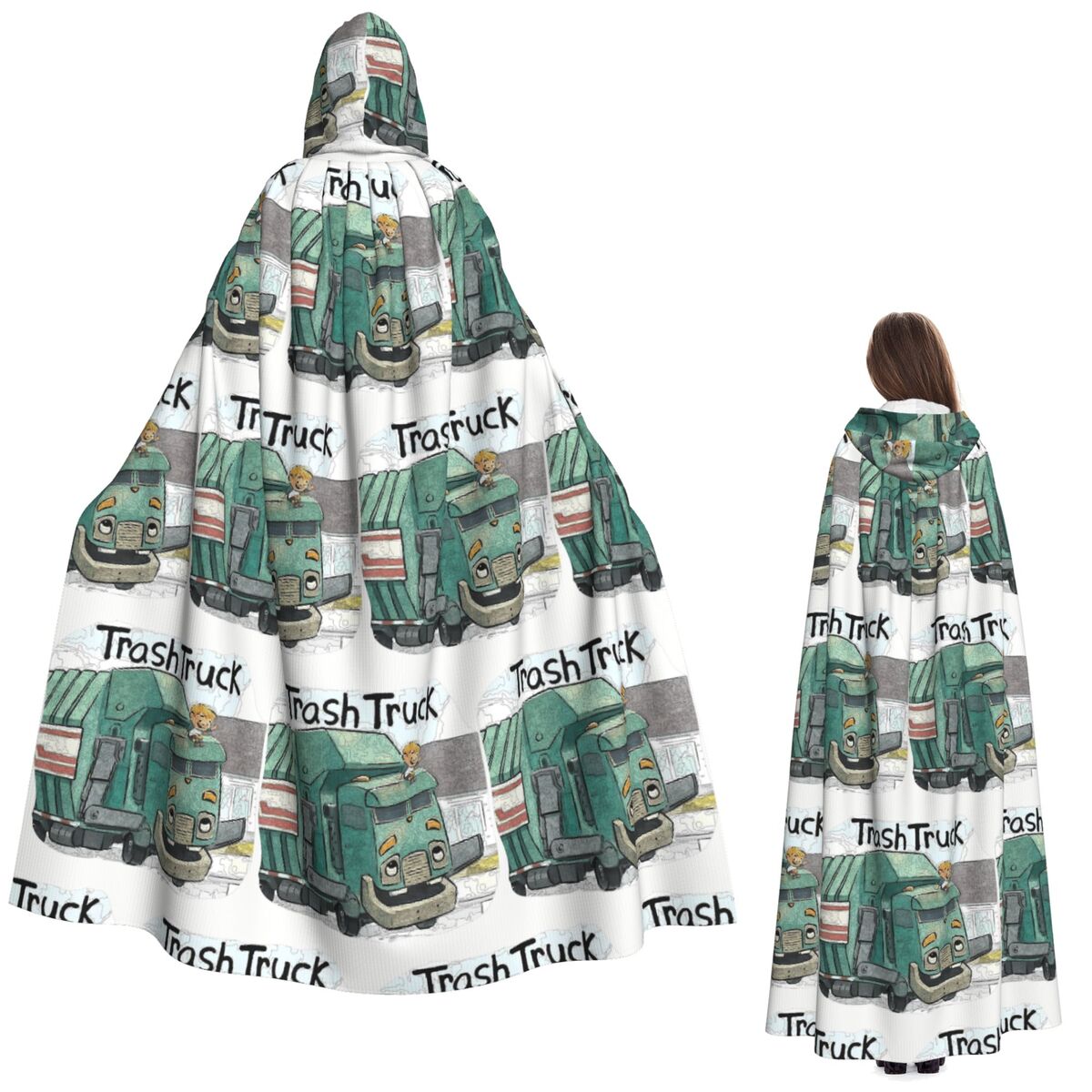 Anime Cosplay Netflix - Cape longue à capuche de dessin