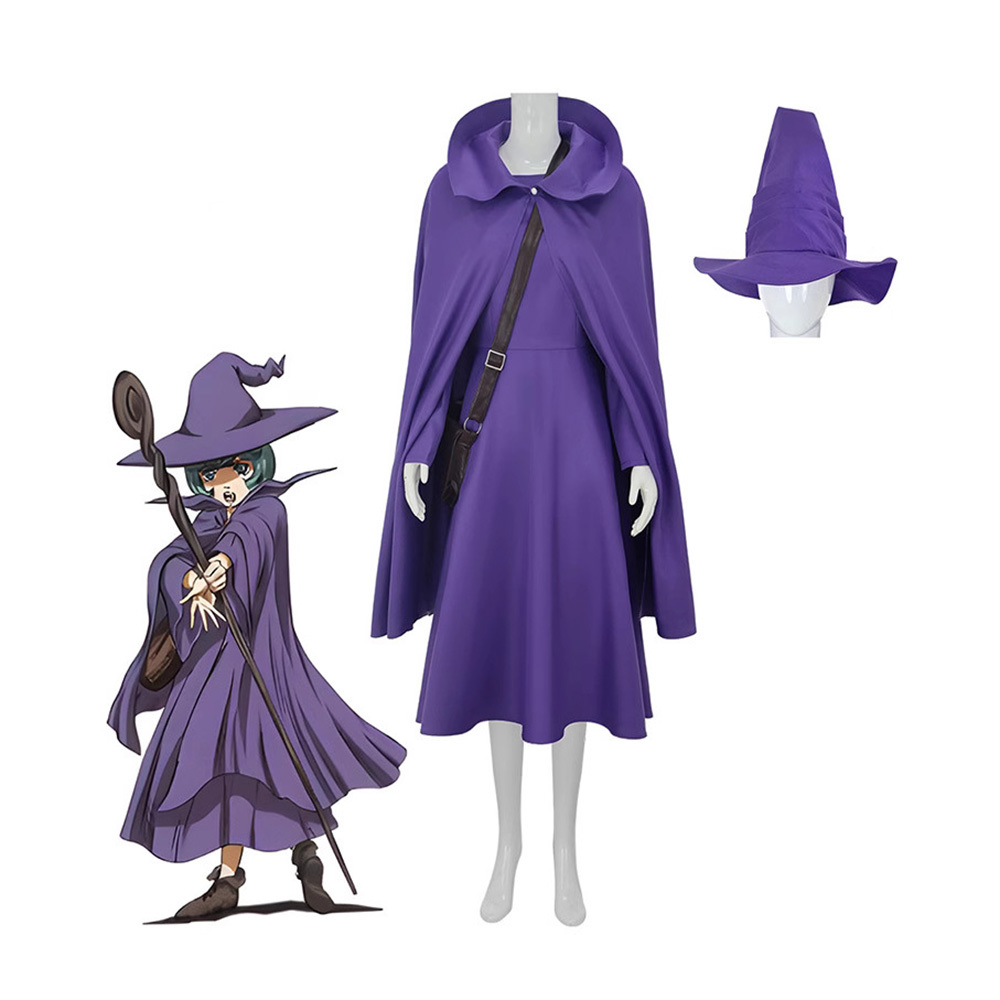 Anime Cosplay Little Girl - Robe cape Berserk Schierke avec chapeau