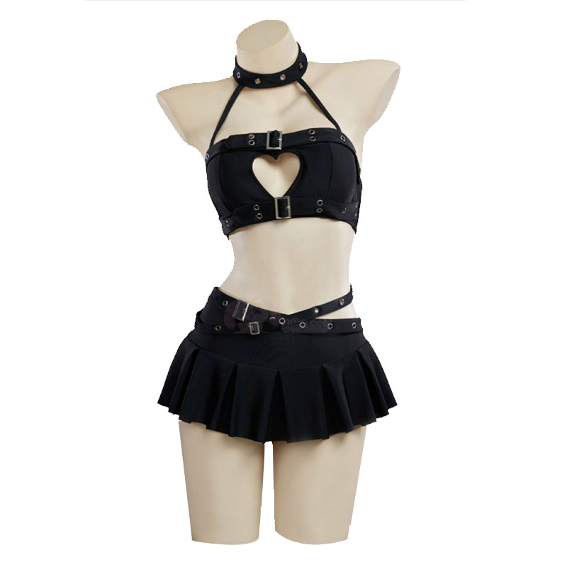 Anime Cosplay Nurse - Maillot de bain gothique Punk en