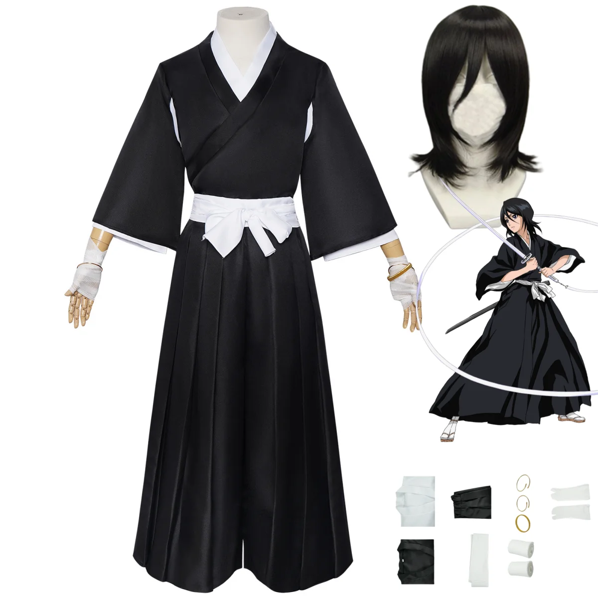 Anime Cosplay Bleach - Costume de cosplay Anime Bleach Shinigami