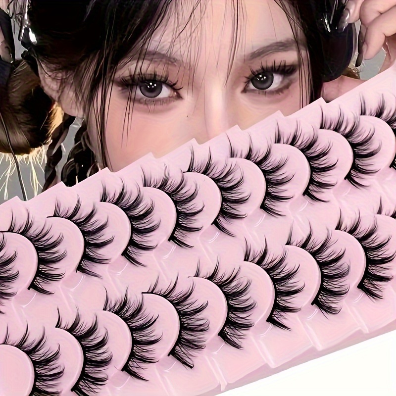 Anime Cosplay Thick - 10 paires de faux cils Anime