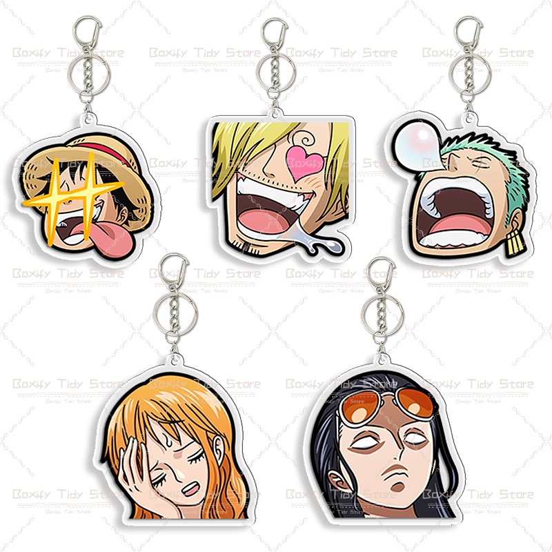 Cosplay Anime Zoro - Porte-clés en acrylique amusant One Piece