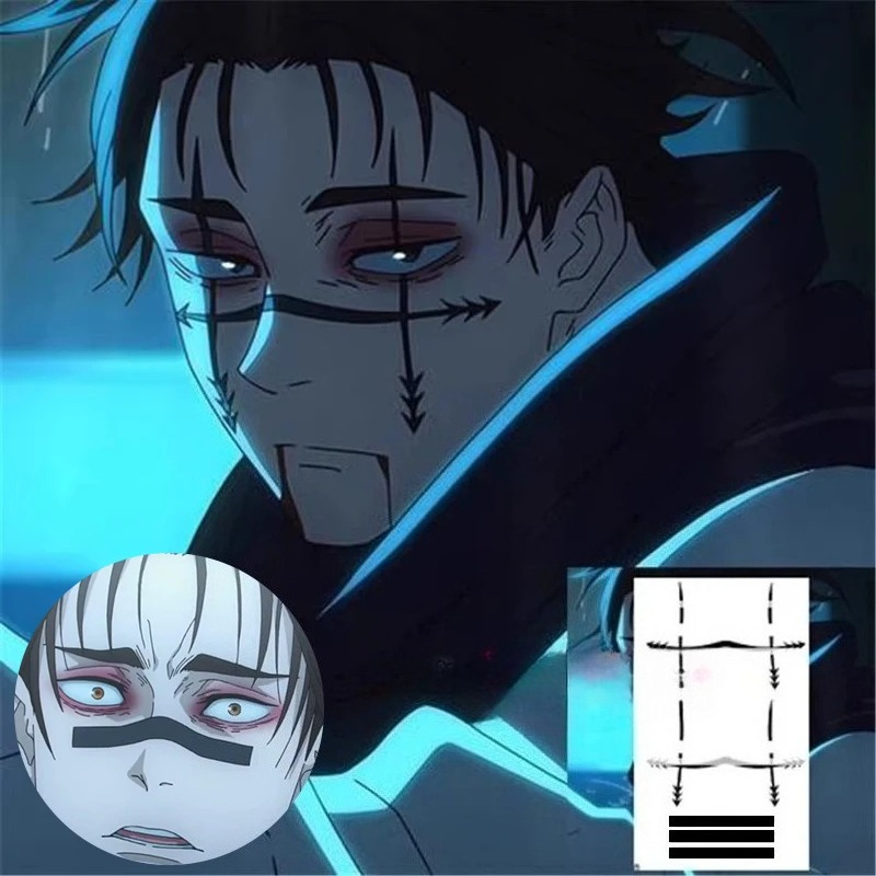 Anime Cosplay Jujutsu Kaisen - Autocollant de tatouage Choso, Anime Jujutsu