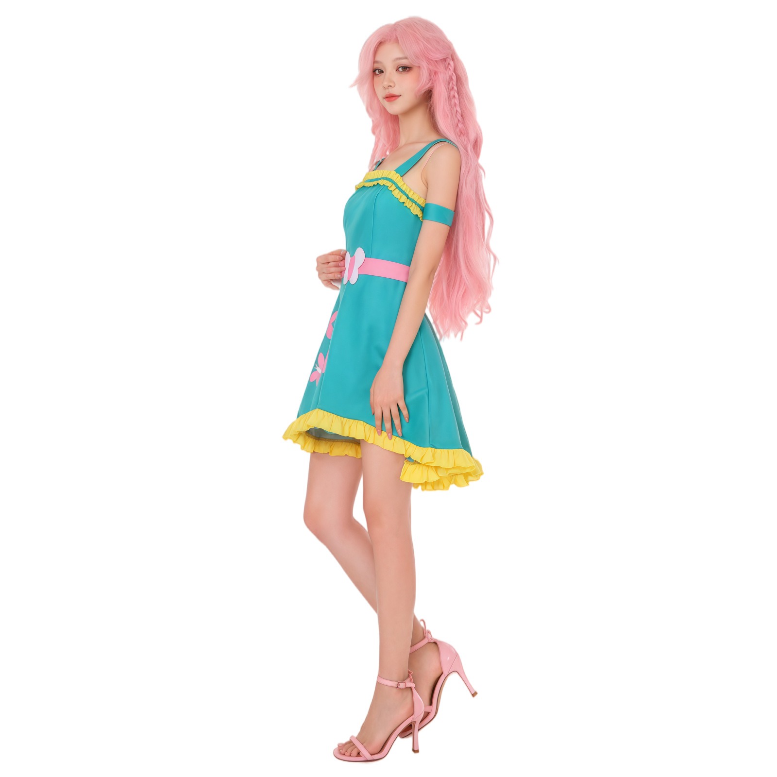 Robe de cosplay My Fluttershy  - Anime Cosplay Little Girl avis et prix