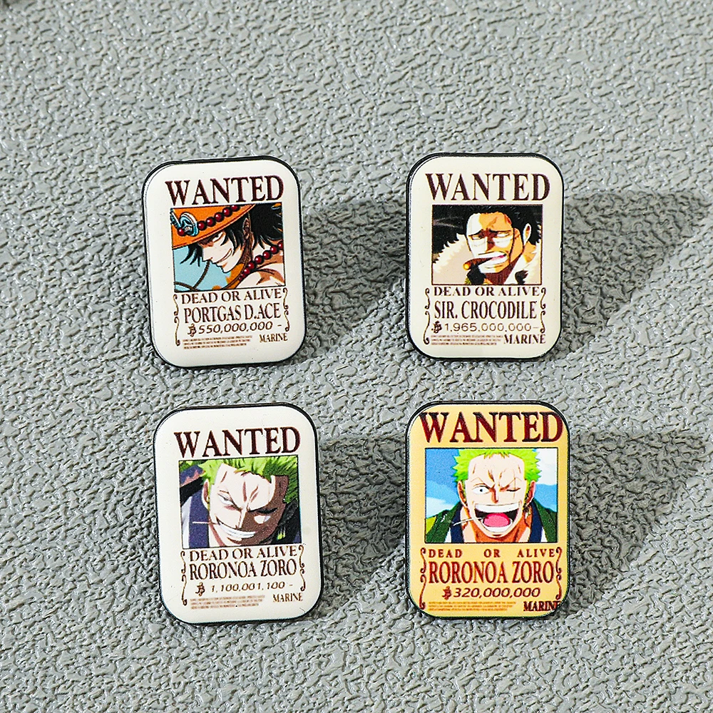 Lot de 4 broches émaillées cré - Cosplay Anime Zoro avis et prix