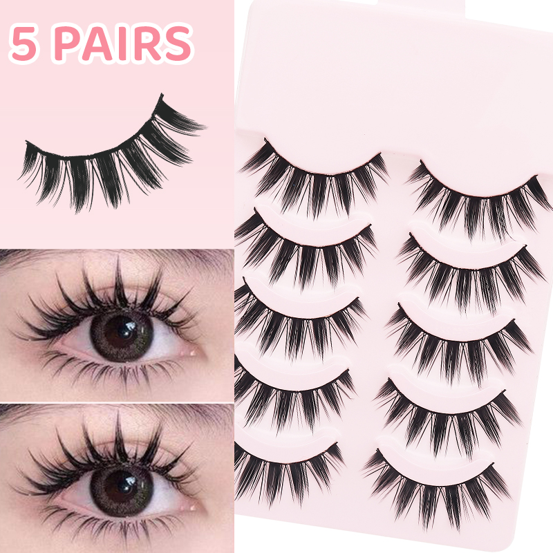 DINGSEN 5 Paires de Faux Cils  - Anime Cosplay Lashes avis et prix