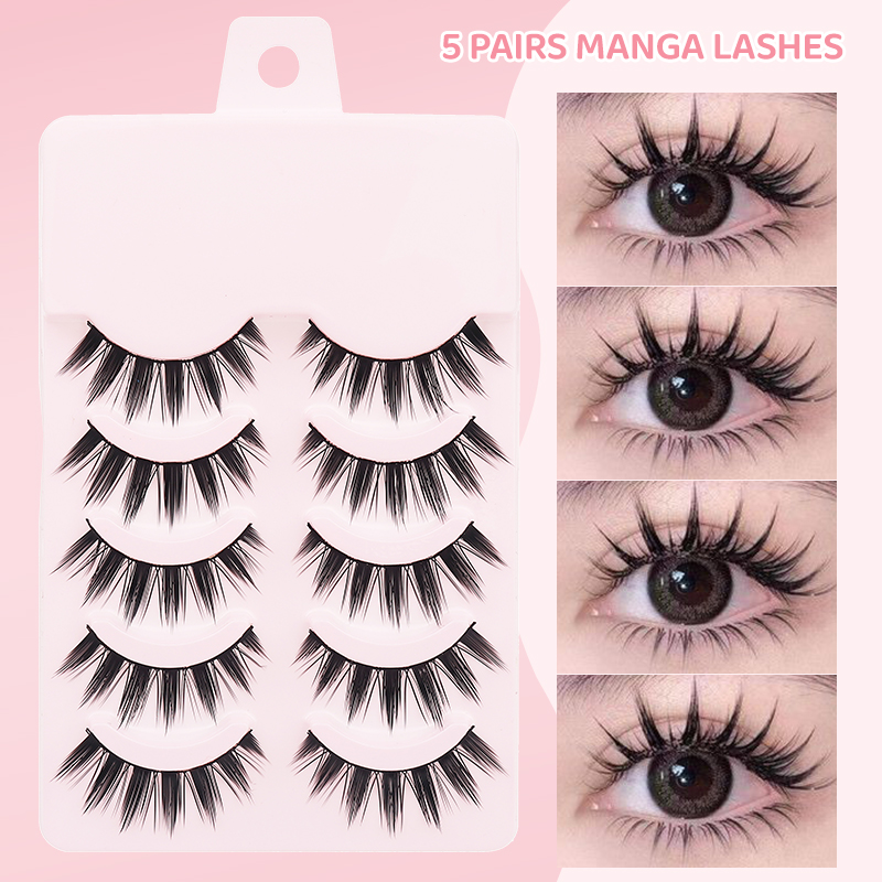 DINGSEN 5 Paires de Faux Cils  - Anime Cosplay Lashes avis et prix