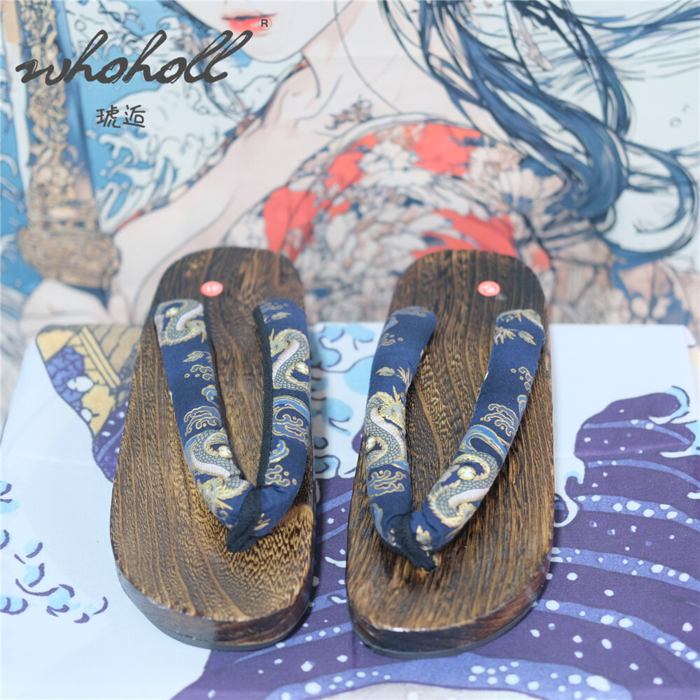 Sabots en bois pour hommes et  - Anime Cosplay Thick avis et prix
