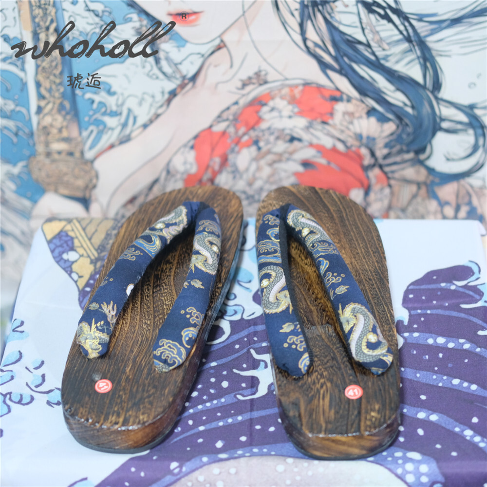 Sabots en bois pour hommes et  - Anime Cosplay Thick avis et prix