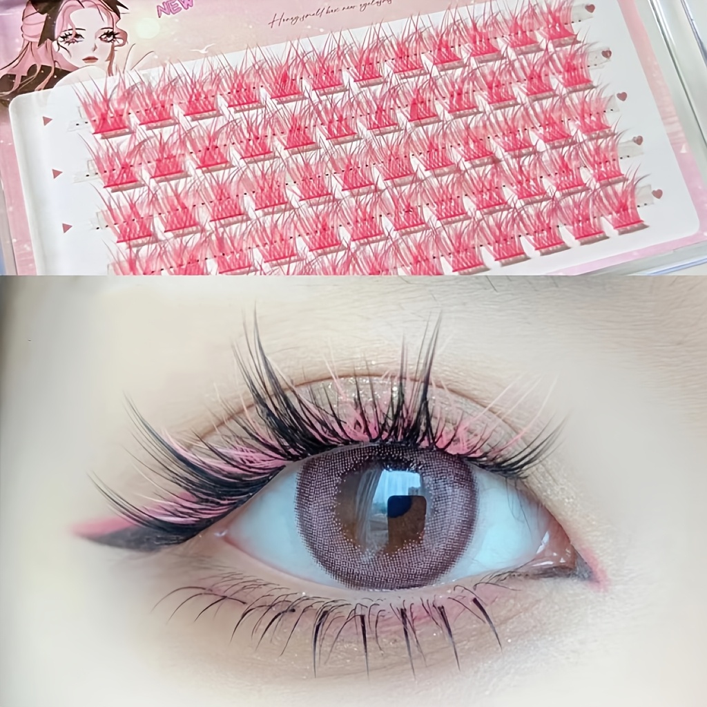 Cils colorés Mixiaohe, 60 bouq - Anime Cosplay Lashes avis et prix