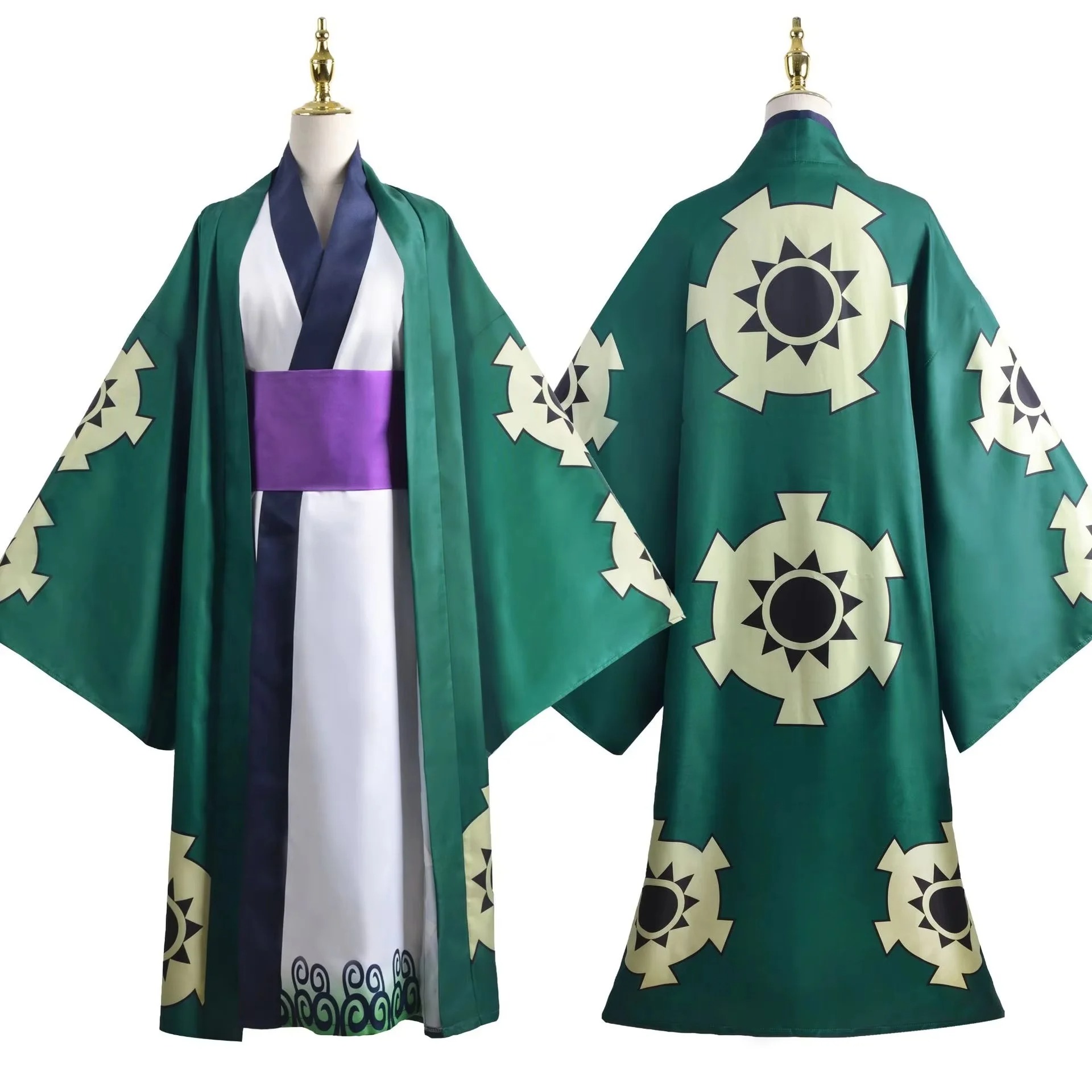 Vert Roronoa Zoro Kimono Cospl - Cosplay Anime Zoro avis et prix