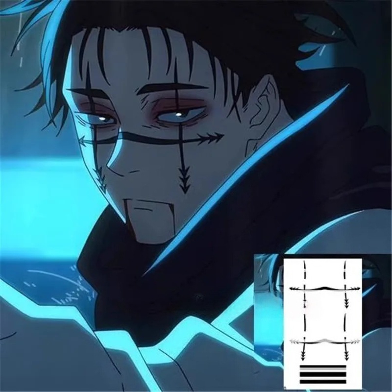 Autocollant de tatouage Choso, - Anime Cosplay Jujutsu Kaisen avis et prix